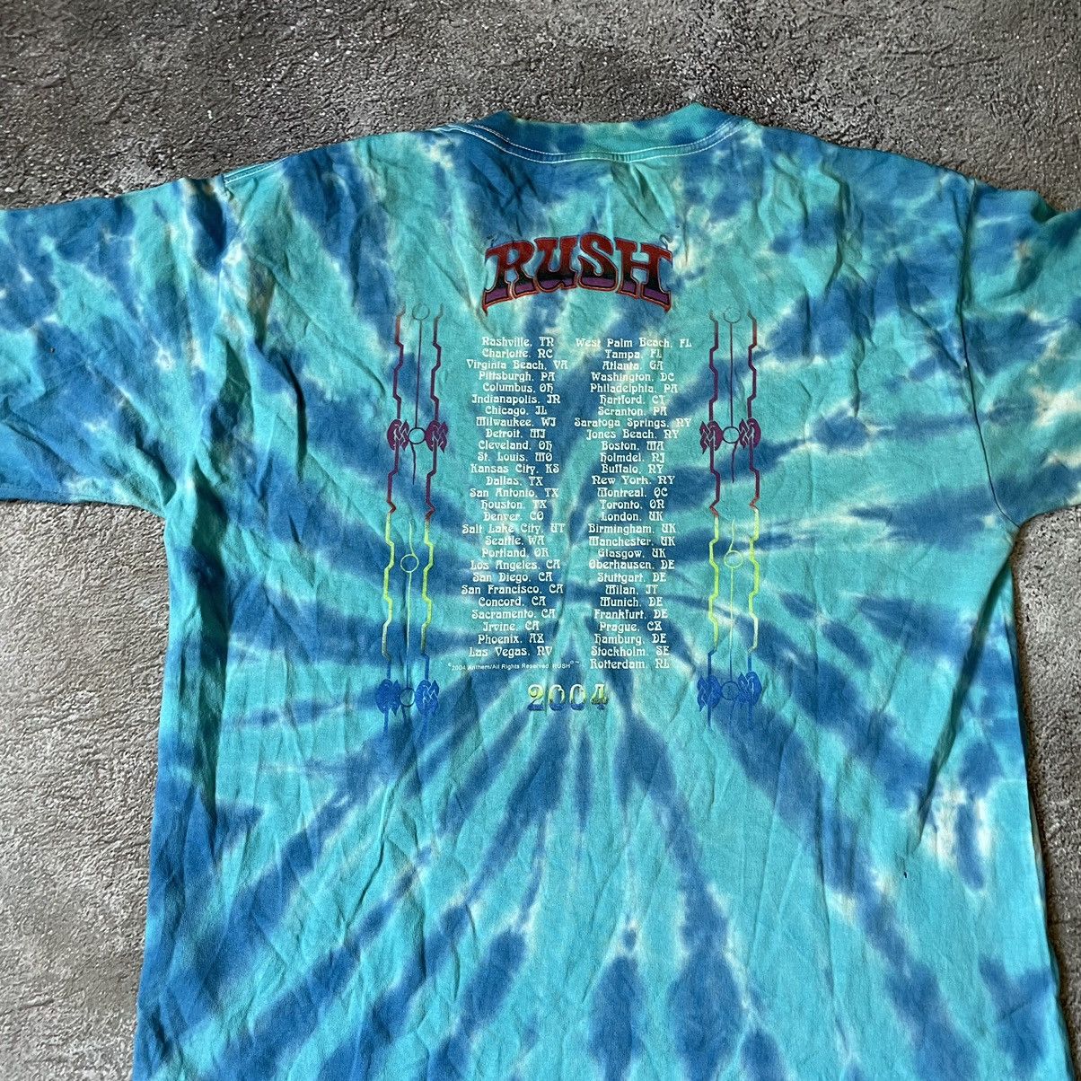 Vintage Vintage 90s RUSH Band Tee Sun Faded Tie Dye Graphic Baggy L Size US L / EU 52-54 / 3 - 7 Thumbnail