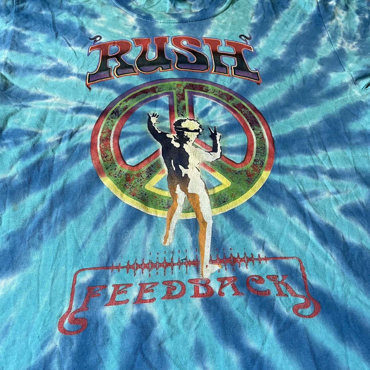 Vintage Vintage 90s RUSH Band Tee Sun Faded Tie Dye Graphic Baggy L Size US L / EU 52-54 / 3 - 6 Thumbnail