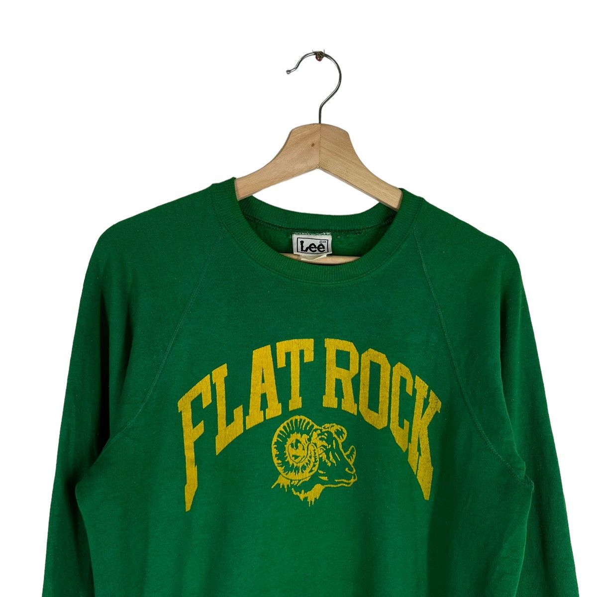 Japanese Brand × Vintage VINTAGE SWEATSHIRT LEE MADE IN USA FLAT ROCK BIG LOGO Size US S / EU 44-46 / 1 - 2 Thumbnail