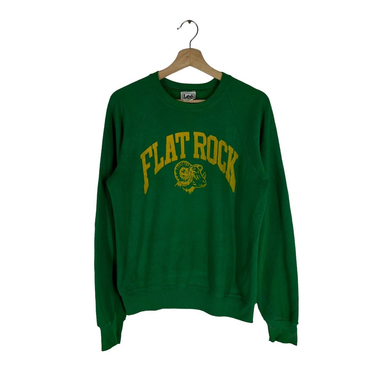 Japanese Brand × Vintage VINTAGE SWEATSHIRT LEE MADE IN USA FLAT ROCK BIG LOGO Size US S / EU 44-46 / 1 - 1 Thumbnail