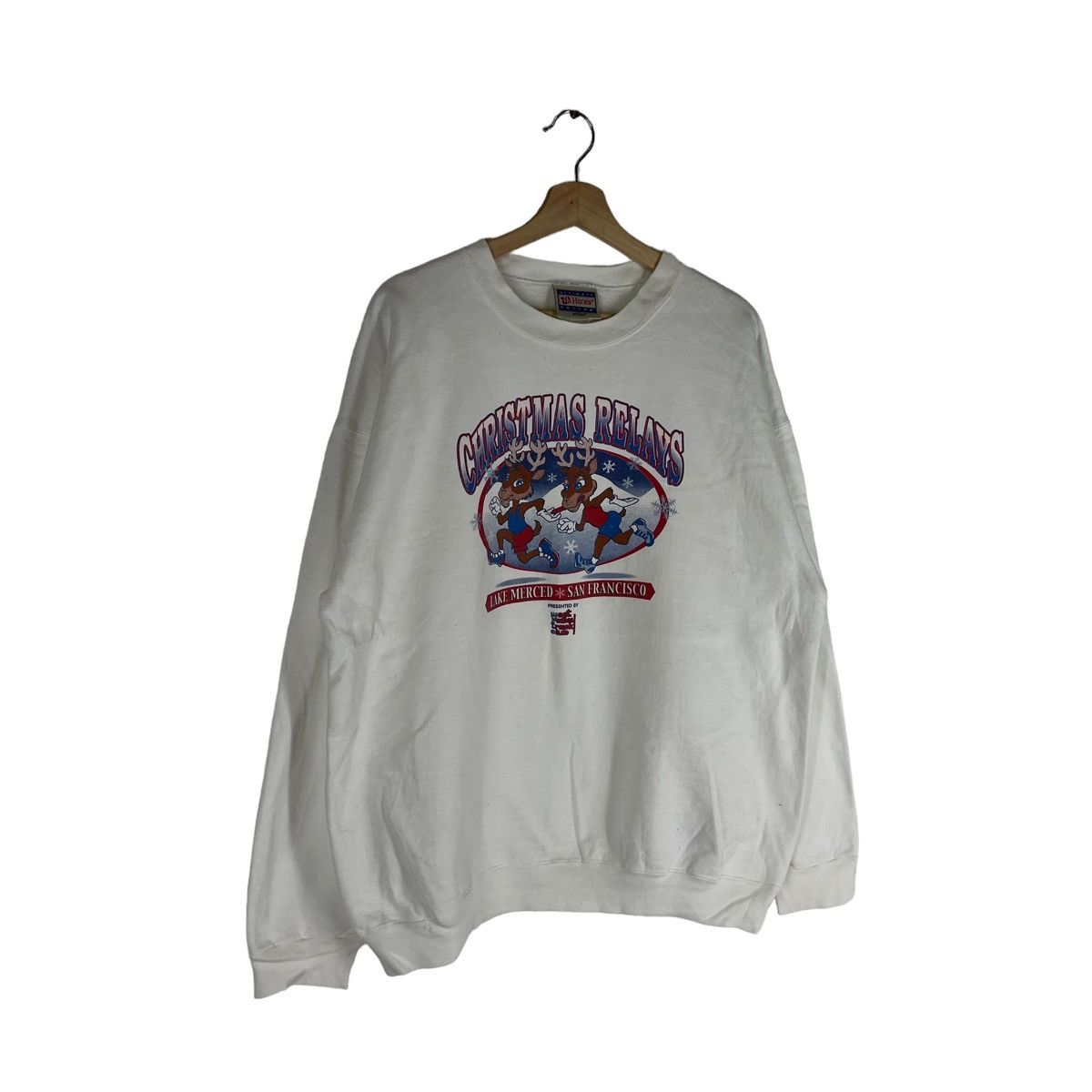 Japanese Brand × Vintage VINTAGE CREWNECK SWEATSHIRT HANES BIG LOGO Size US L / EU 52-54 / 3 - 2 Thumbnail