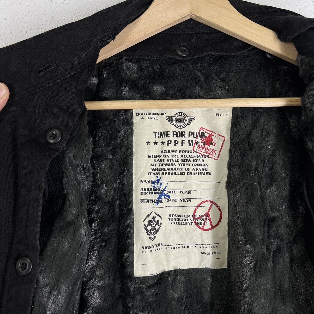 PPFM RARE BODAGE PARACHUTE BIKER JACKET PPFM JAPAN Size US L / EU 52-54 / 3 - 15 Thumbnail