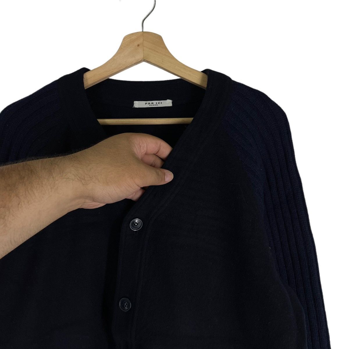 Japanese Brand VINTAGE LIGHT CARDIGAN PAR ICO HOMME INSPIRED ISSEY MIYAKE Size US M / EU 48-50 / 2 - 7 Thumbnail