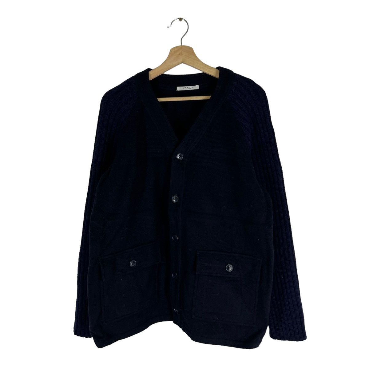 Japanese Brand VINTAGE LIGHT CARDIGAN PAR ICO HOMME INSPIRED ISSEY MIYAKE Size US M / EU 48-50 / 2 - 1 Thumbnail