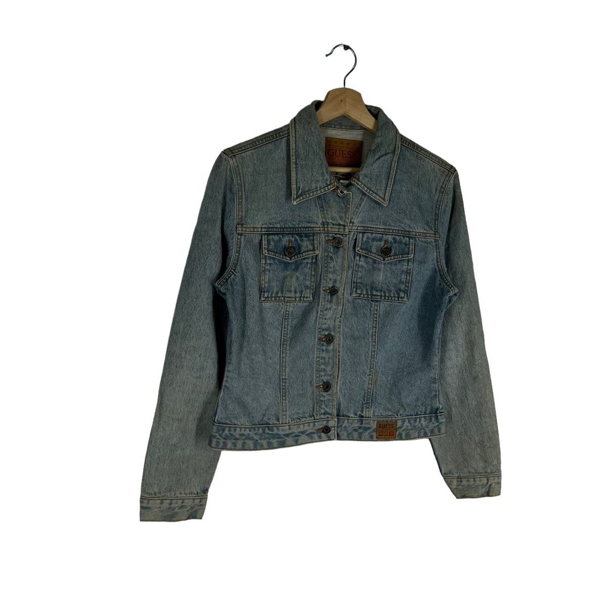 Japanese Brand VINTAGE TRUCKER DENIM JACKET GUESS Size US M / EU 48-50 / 2 - 2 Thumbnail