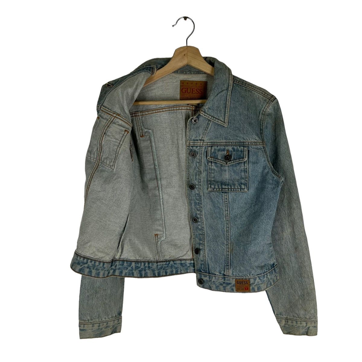 Japanese Brand VINTAGE TRUCKER DENIM JACKET GUESS Size US M / EU 48-50 / 2 - 9 Thumbnail