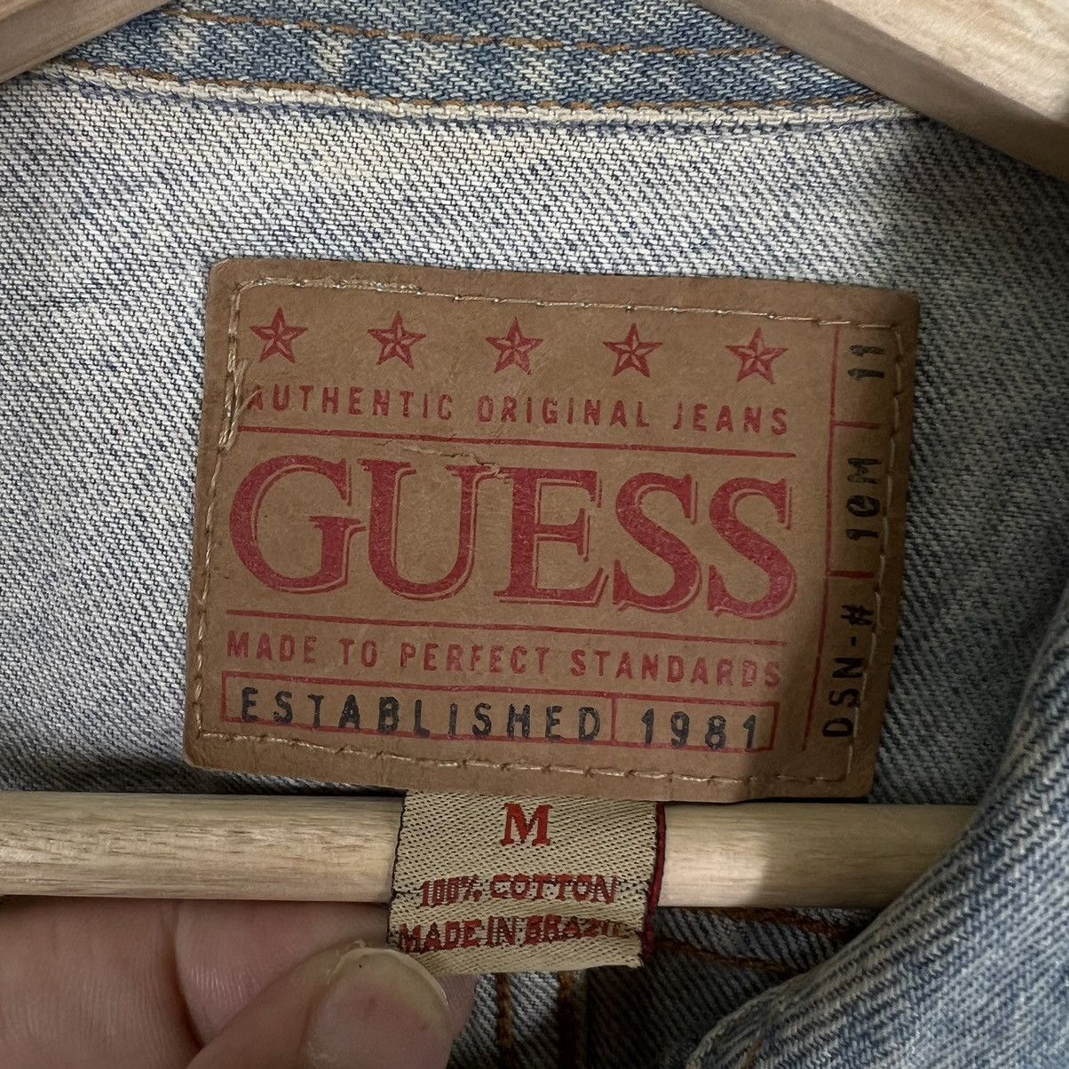Japanese Brand VINTAGE TRUCKER DENIM JACKET GUESS Size US M / EU 48-50 / 2 - 10 Thumbnail