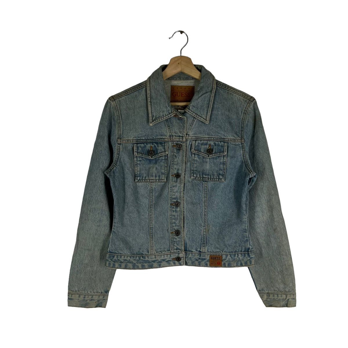 Japanese Brand VINTAGE TRUCKER DENIM JACKET GUESS Size US M / EU 48-50 / 2 - 1 Thumbnail