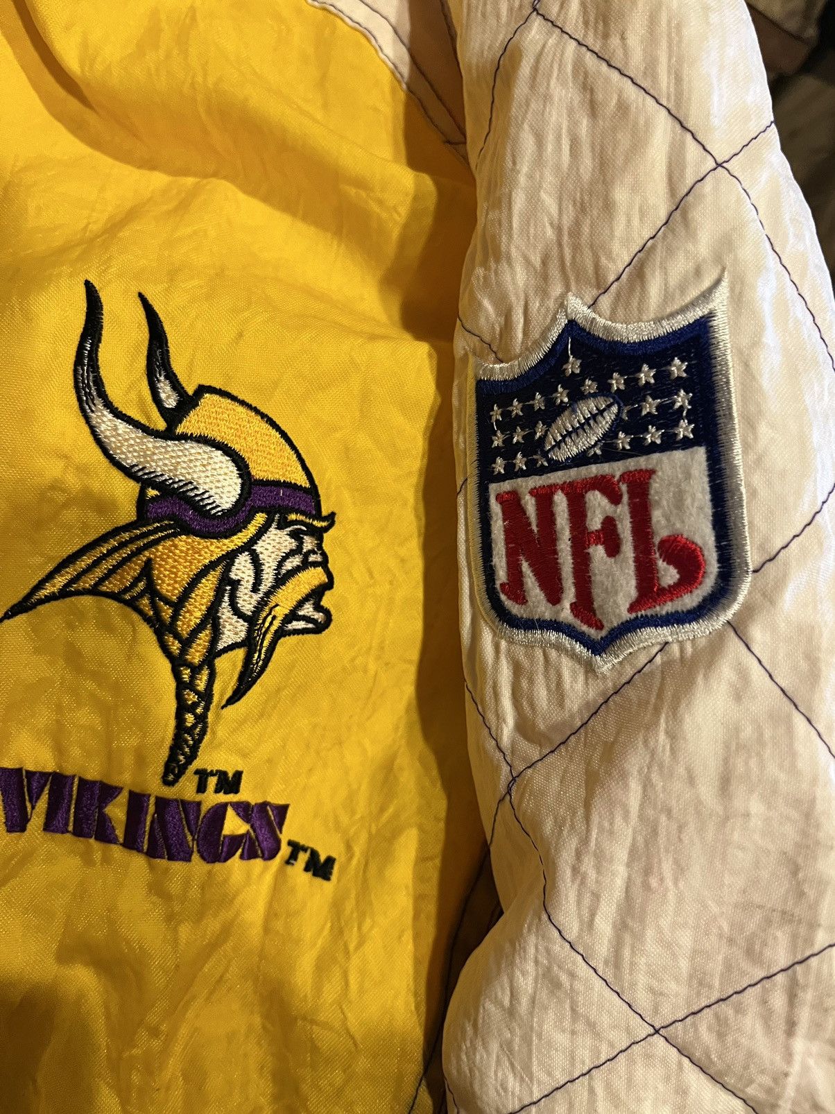 NFL × Starter Minnesota Vikings Vintage Starter Jacket Size Large Size US L / EU 52-54 / 3 - 3 Thumbnail