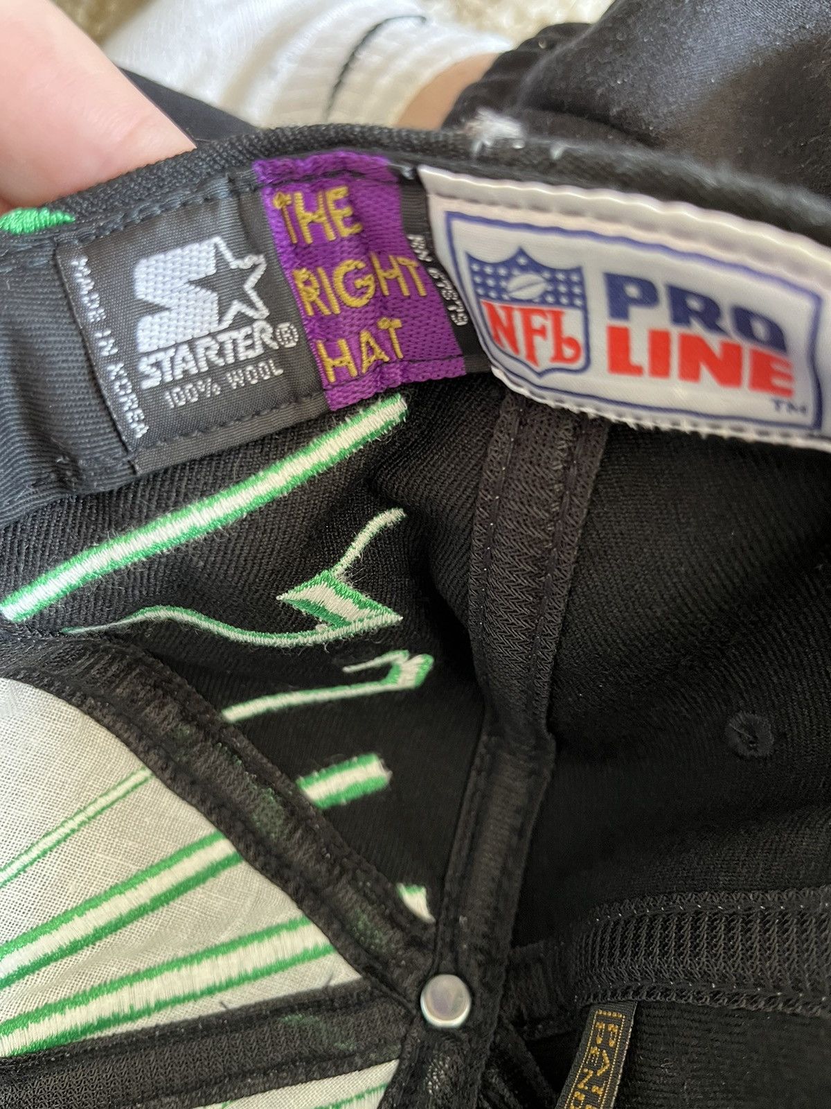 Apex One × Pro Line New York Jets NFL Vintage Snapback Shatter Hat Size ONE SIZE - 6 Thumbnail