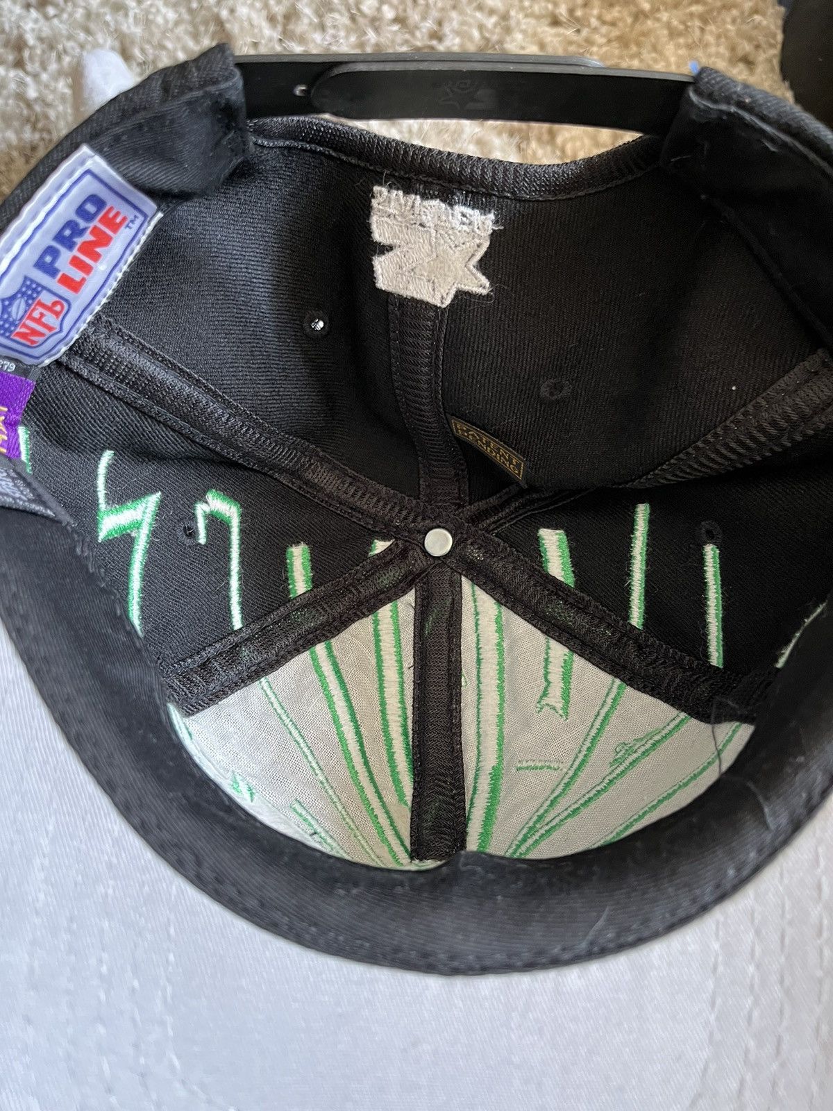 Apex One × Pro Line New York Jets NFL Vintage Snapback Shatter Hat Size ONE SIZE - 5 Thumbnail
