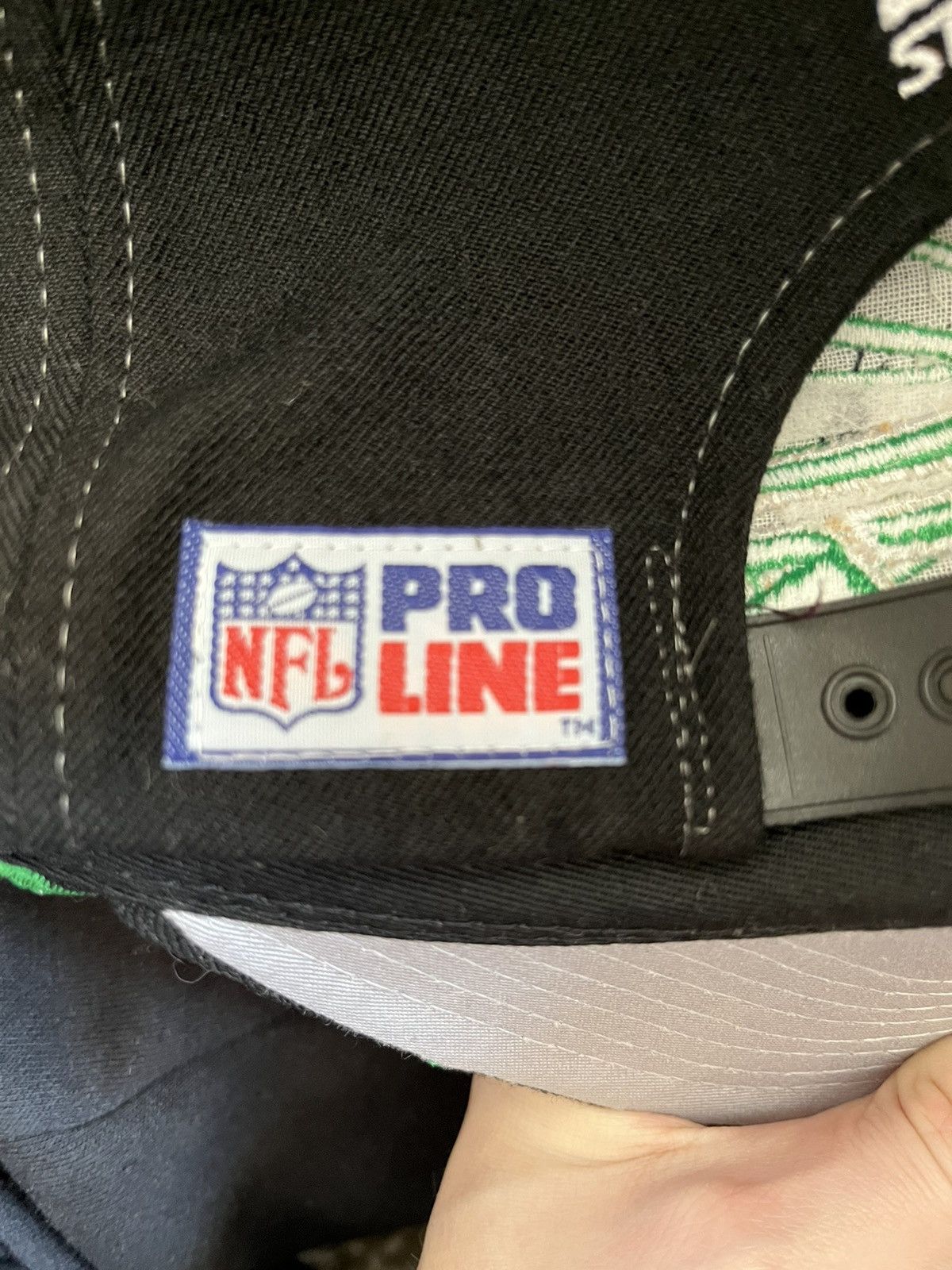 Apex One × Pro Line New York Jets NFL Vintage Snapback Shatter Hat Size ONE SIZE - 3 Thumbnail