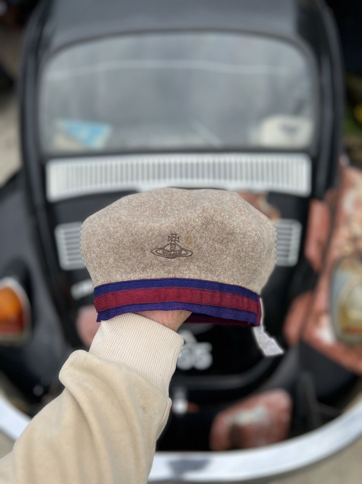 Vintage × Vivienne Westwood VIVIENNE WESTWOOD WOOL FRENCH STYLE BRET HAT Size ONE SIZE - 5 Thumbnail