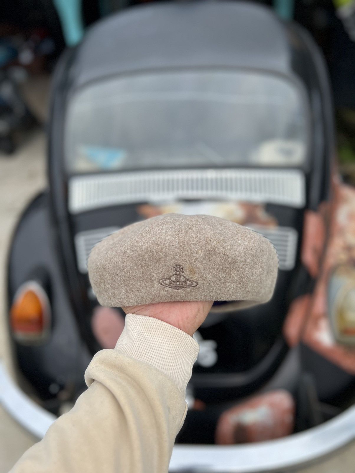 Vintage × Vivienne Westwood VIVIENNE WESTWOOD WOOL FRENCH STYLE BRET HAT Size ONE SIZE - 1 Thumbnail
