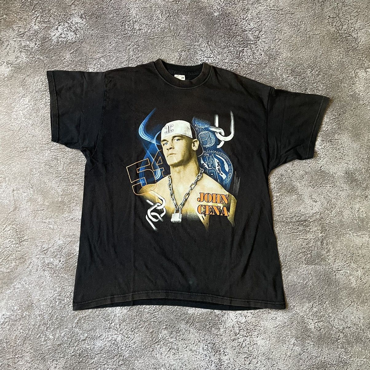Vintage Vintage 90s John Cena WWF Faded Graphic Tee Swag Baggy L Size US L / EU 52-54 / 3 - 3 Thumbnail