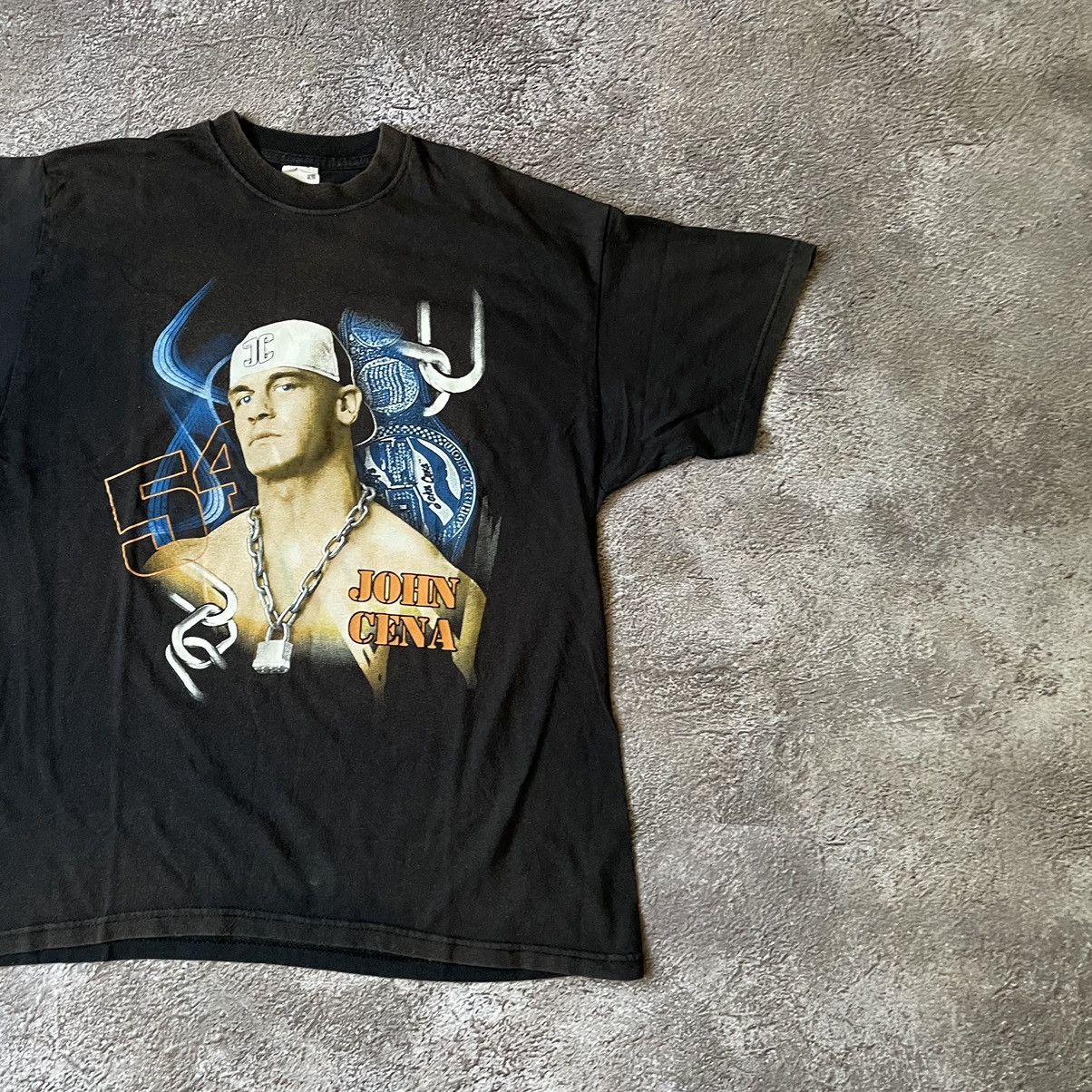 Vintage Vintage 90s John Cena WWF Faded Graphic Tee Swag Baggy L Size US L / EU 52-54 / 3 - 4 Thumbnail