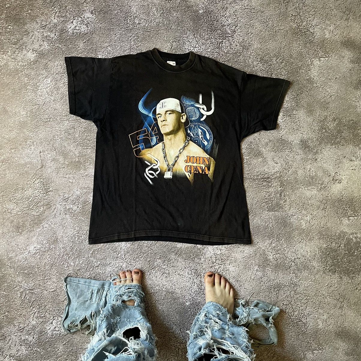 Vintage Vintage 90s John Cena WWF Faded Graphic Tee Swag Baggy L Size US L / EU 52-54 / 3 - 1 Thumbnail