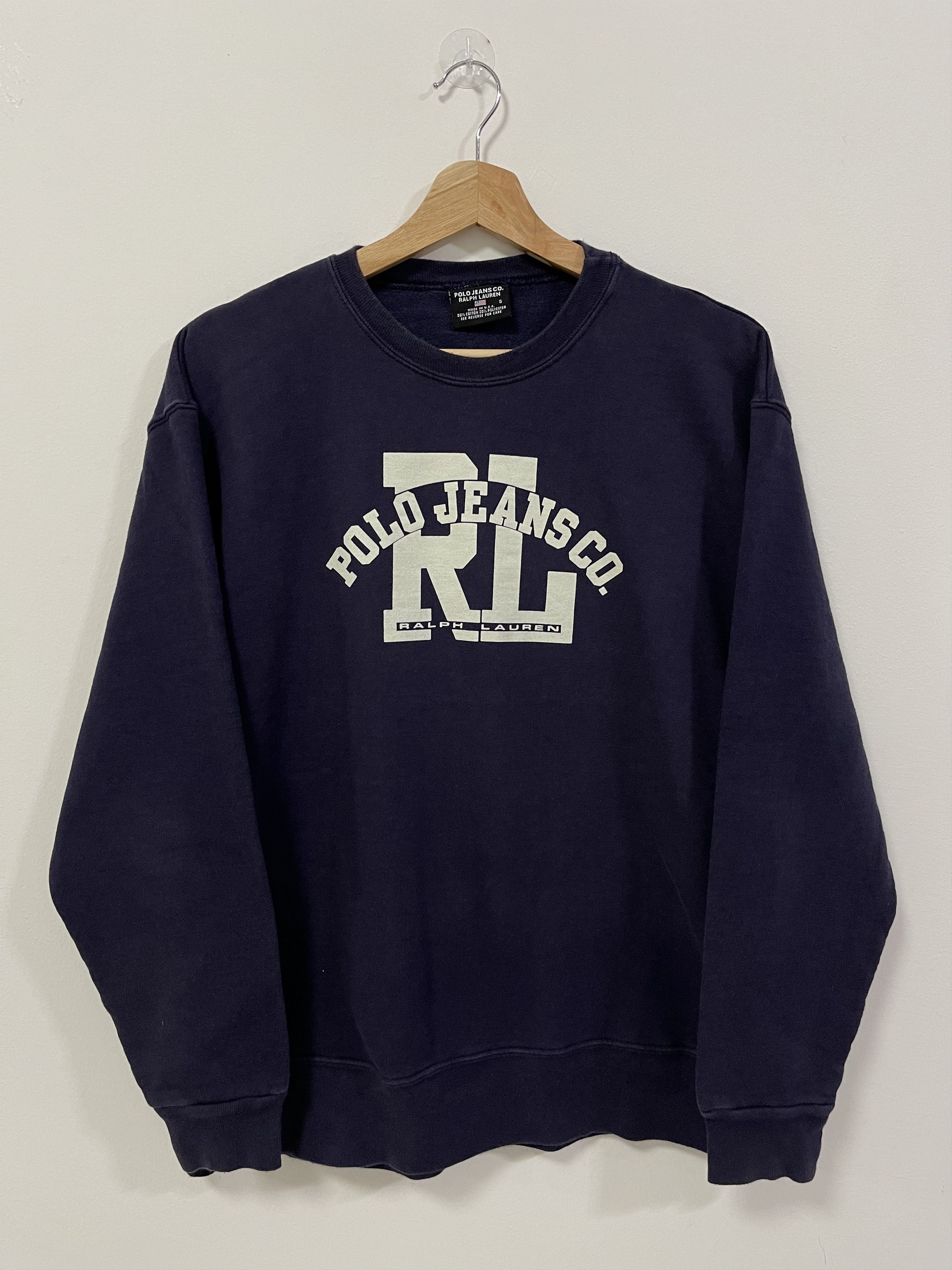 Ralph Lauren Vintage Polo Jeans Ralph Lauren RL Spellout Sweatshirt Size US S / EU 44-46 / 1 - 1 Thumbnail