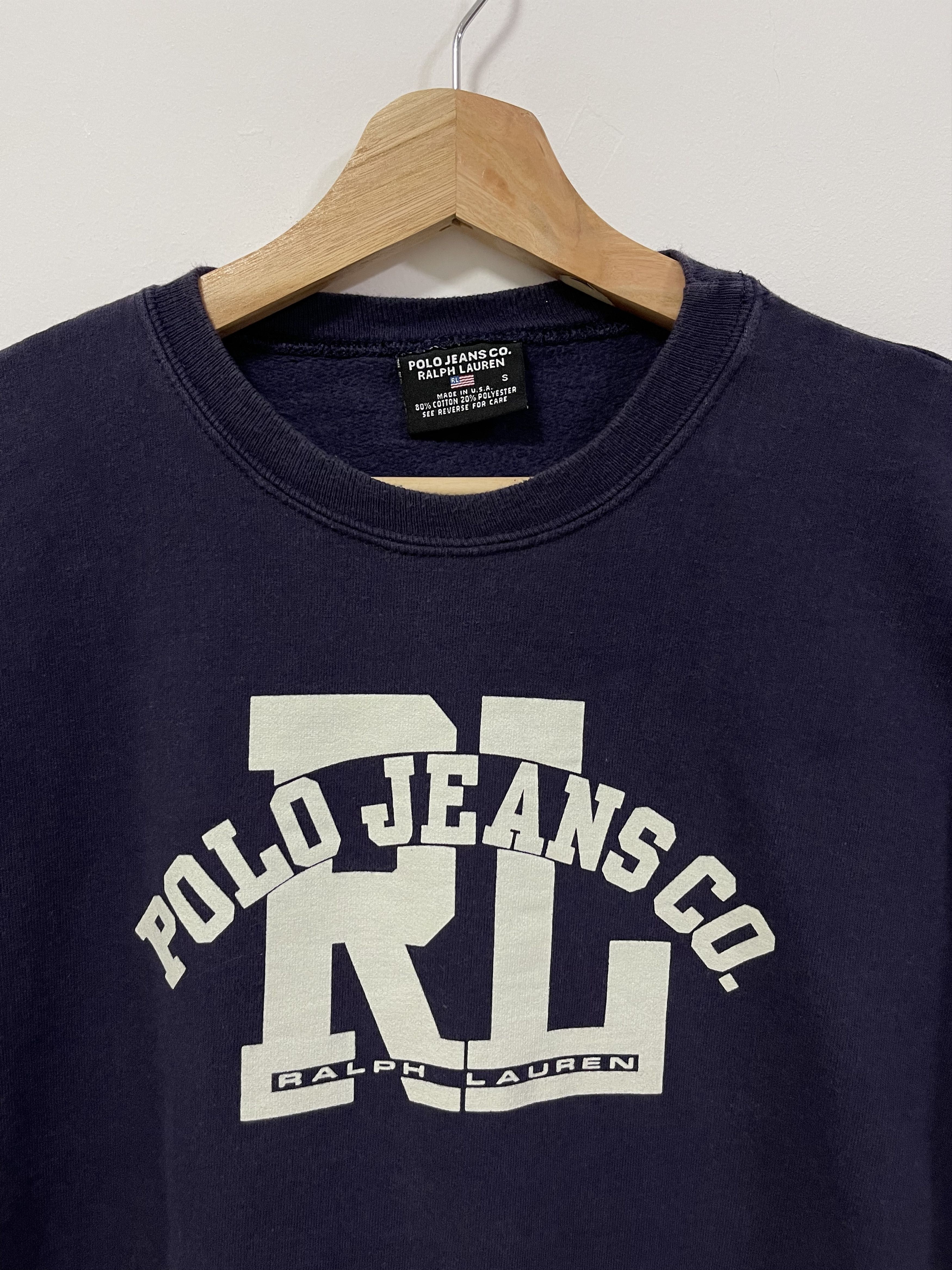 Ralph Lauren Vintage Polo Jeans Ralph Lauren RL Spellout Sweatshirt Size US S / EU 44-46 / 1 - 2 Thumbnail
