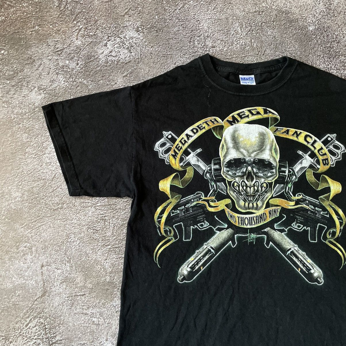 Vintage Vintage 90s Skull Graphic Tee Y2K Punk Metal Band Bleached M Size US M / EU 48-50 / 2 - 4 Thumbnail