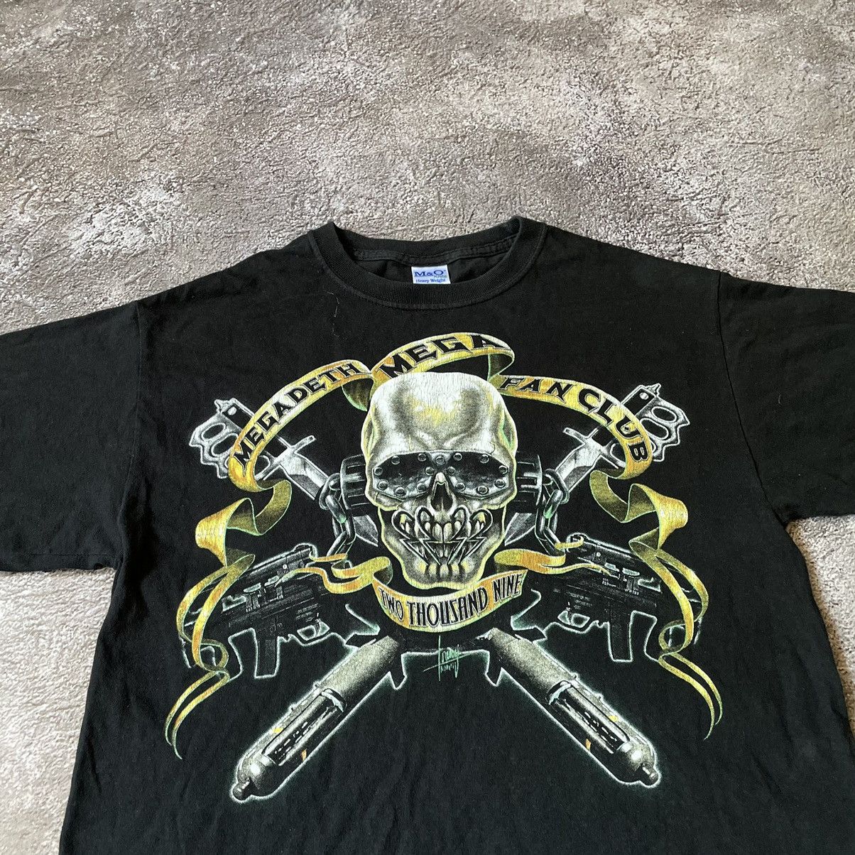 Vintage Vintage 90s Skull Graphic Tee Y2K Punk Metal Band Bleached M Size US M / EU 48-50 / 2 - 5 Thumbnail