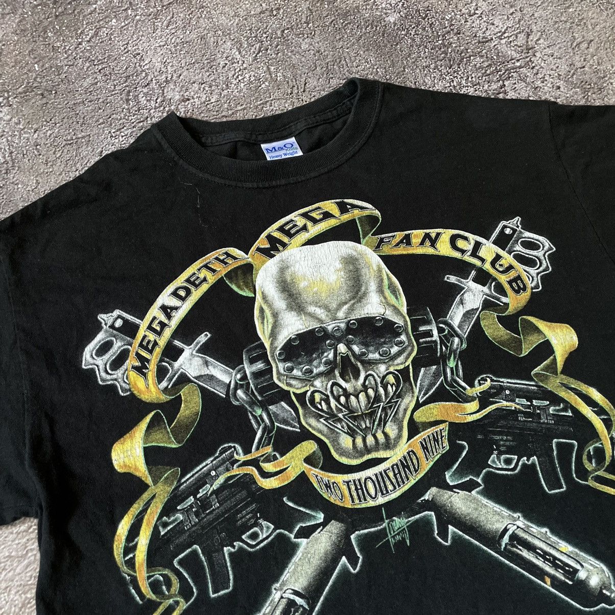 Vintage Vintage 90s Skull Graphic Tee Y2K Punk Metal Band Bleached M Size US M / EU 48-50 / 2 - 6 Thumbnail