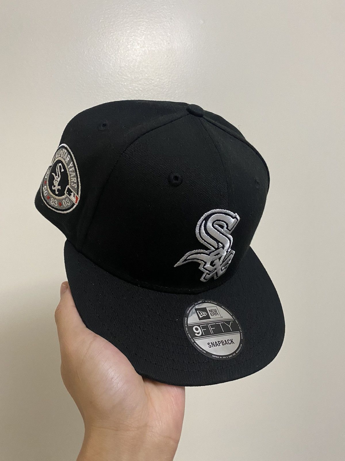 image of Chicago White Sox Hat Club New Era Vintage Style Snapback in Black, Men's