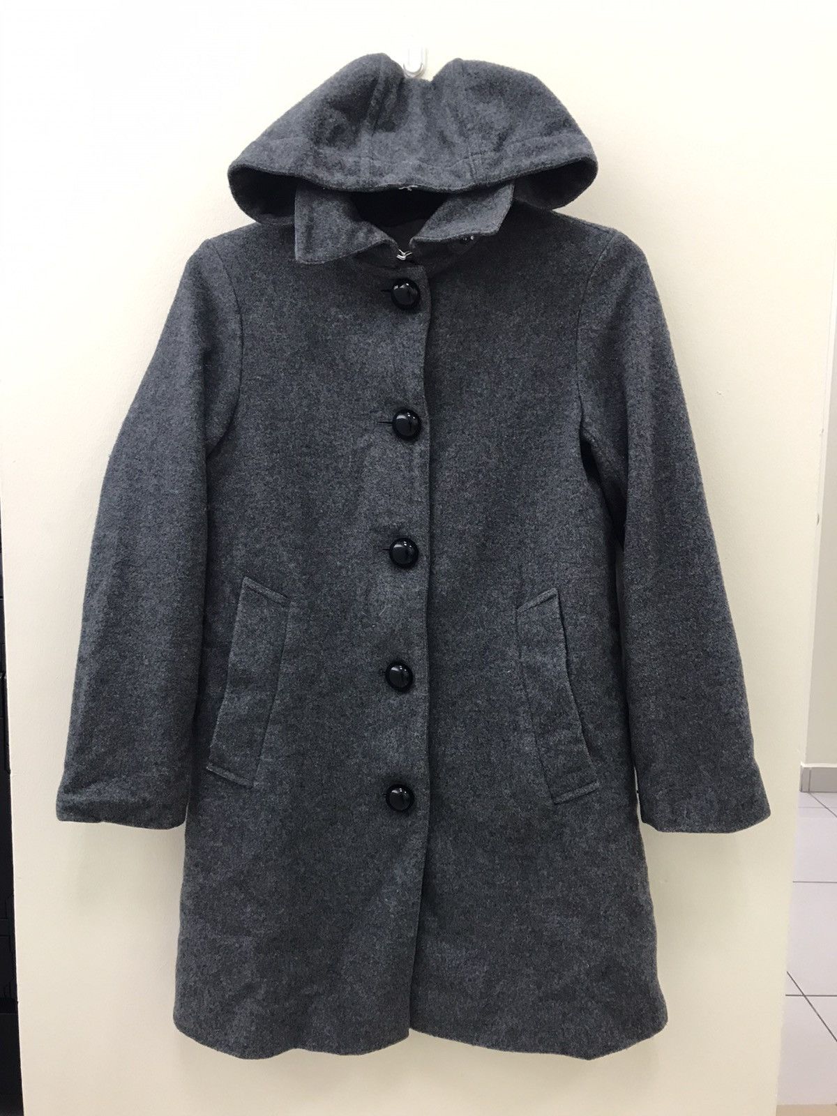 Mackintosh Mackintosh Wool Hooded Coat – Timeless British Elegance Size S / US 4 / IT 40 - 1 Thumbnail