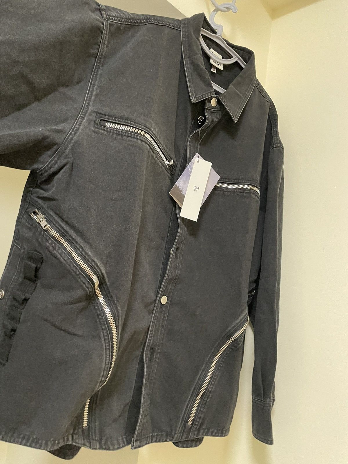 Other Far from what far archive curve zip oversized shirt washed Size US M / EU 48-50 / 2 - 5 Thumbnail