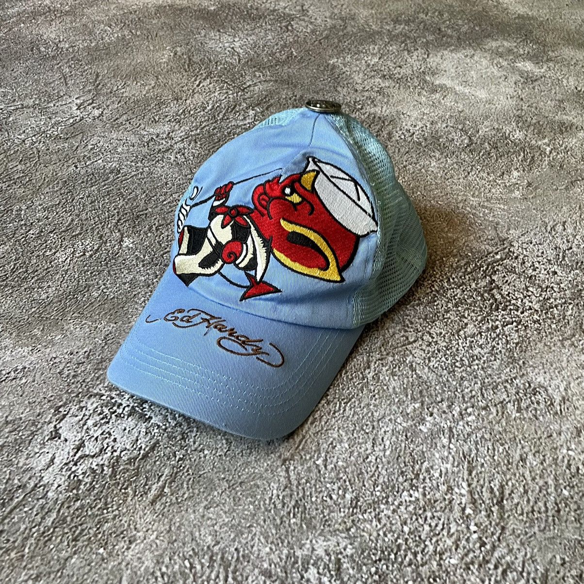Vintage Vintage Y2K Ed Hardy Graphic Cap Streetwear Skate Cropped OS Size ONE SIZE - 1 Thumbnail