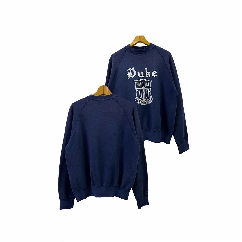 Japanese Brand VINTAGE CREW NECK DUKE UNIVERSITY SWEATSHIRT Size US S / EU 44-46 / 1 - 1 Thumbnail