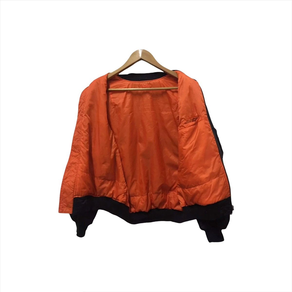 Japanese Brand MILITARY STYLE DISTRESSED BLACK BOMBER JACKET Size US M / EU 48-50 / 2 - 4 Thumbnail