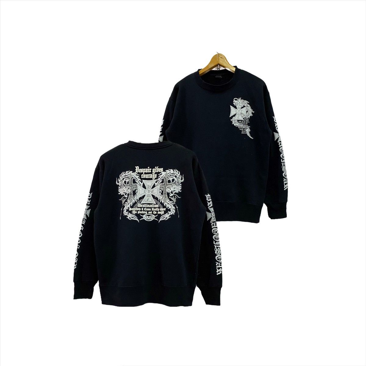 Japanese Brand × Seditionaries AESPAIR GIHES COURAGE DOUBLE DRAGON CROSS CREWNECK SWEATSHRT Size US M / EU 48-50 / 2 - 1 Thumbnail