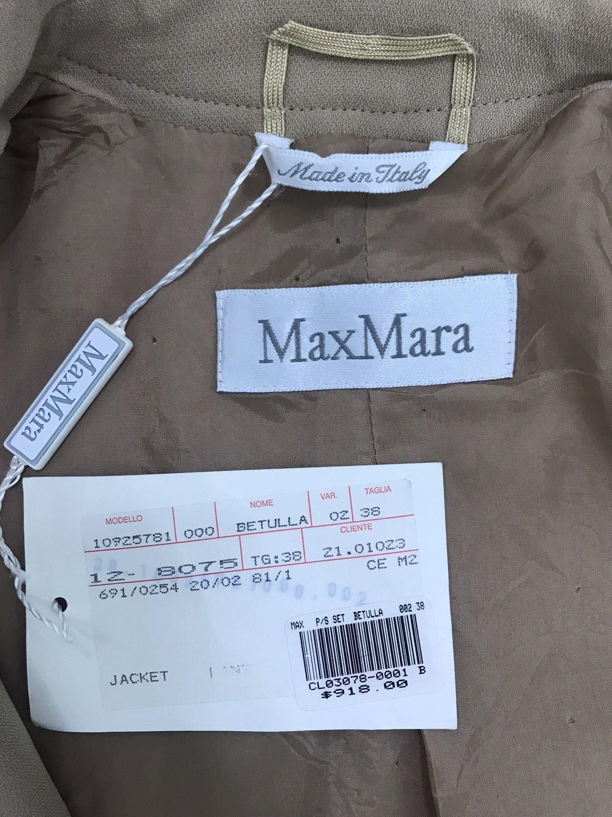 Max Mara Max Mara Betulla Ladies Jacket Size XS / US 0-2 / IT 36-38 - 20 Thumbnail