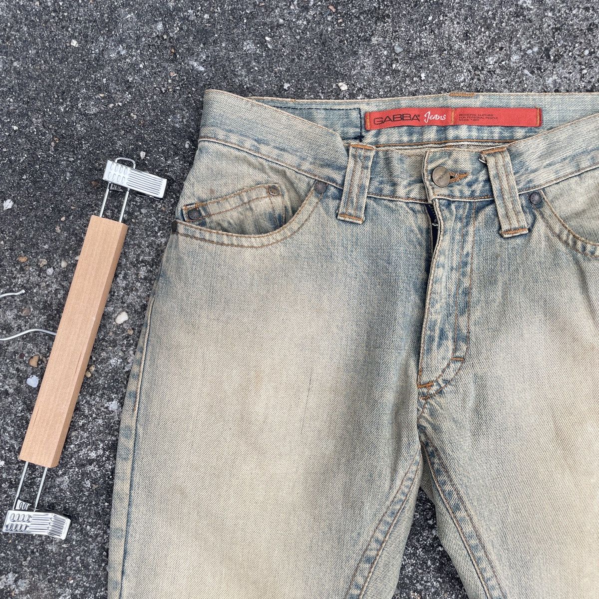 Other Vintage Gabba Jeans Distressed Denim Jeans Size US 31 - 3 Thumbnail