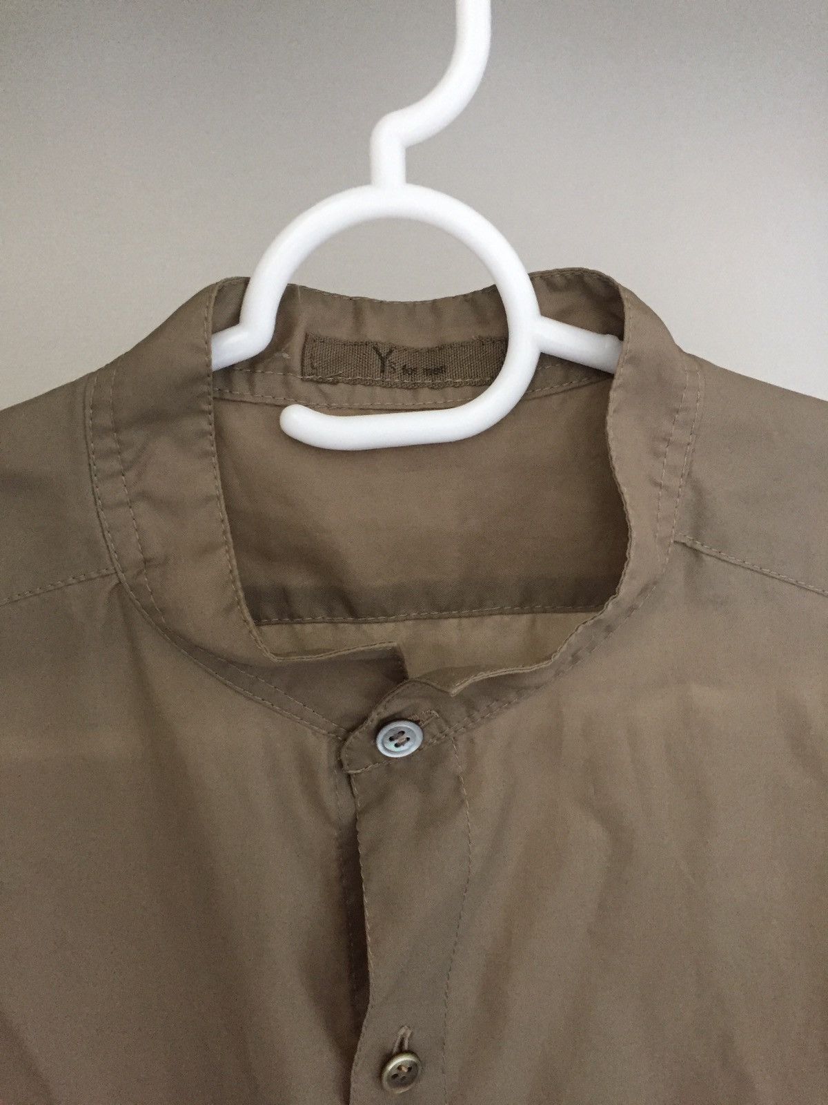 Yohji Yamamoto 80's YOHJI YAMAMOTO LINEN MANDARIN COLLAR SHIRT Size US L / EU 52-54 / 3 - 5 Thumbnail