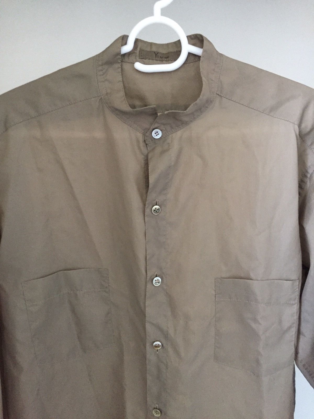 Yohji Yamamoto 80's YOHJI YAMAMOTO LINEN MANDARIN COLLAR SHIRT Size US L / EU 52-54 / 3 - 2 Thumbnail