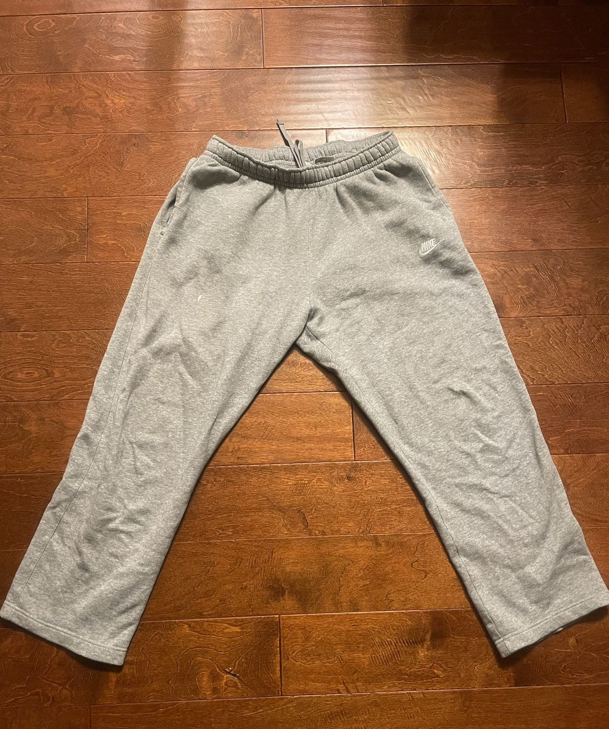 mens grey nike sweat pants
