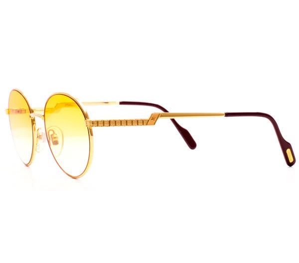 Vintage Hilton Vintage Orange Gradient / 24kt Gold / Round Sunglass Size ONE SIZE - 12 Thumbnail