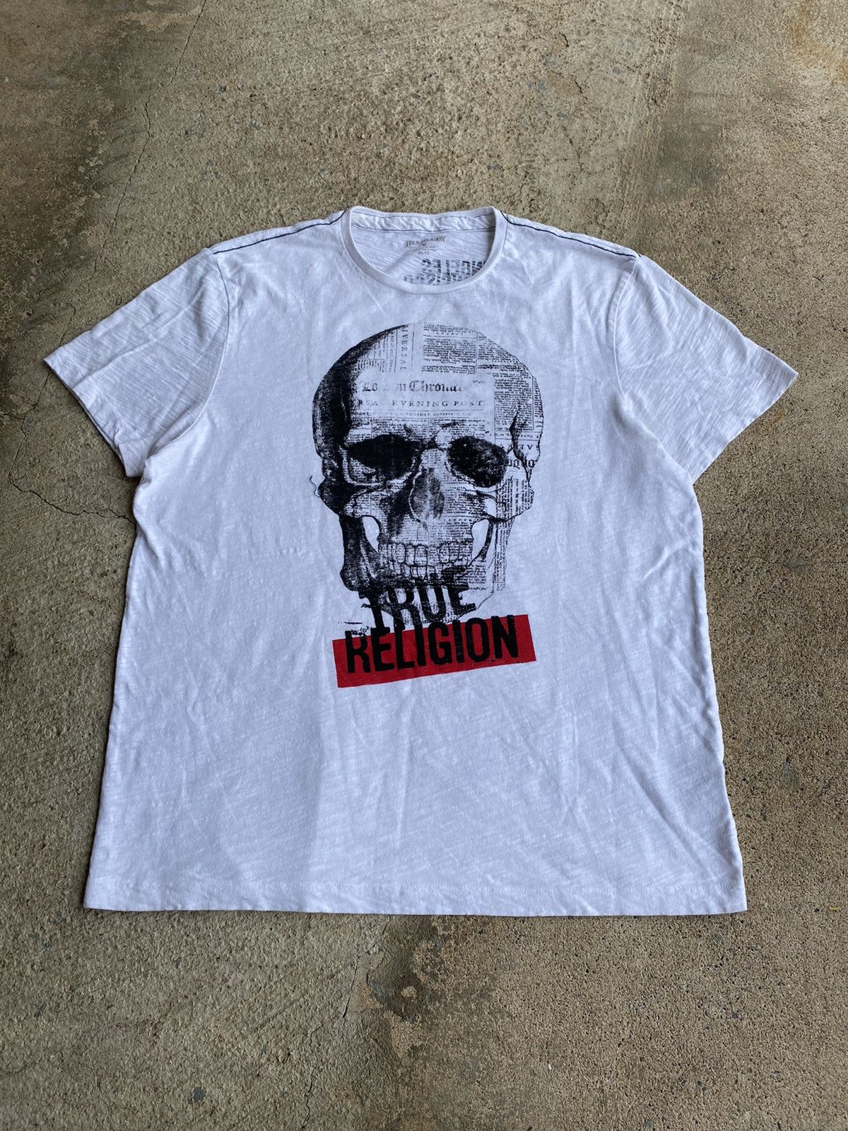 True Religion × Vintage Vintage Y2K True Religion Skull World Tour Shirt Size US XXL / EU 58 / 5 - 1 Thumbnail