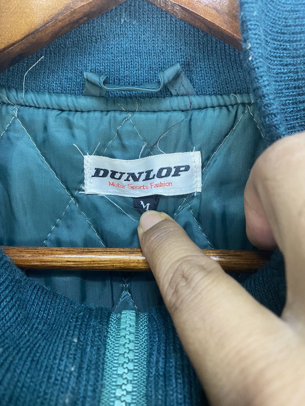 Dunlop Vintage Dunlop Motorsport Fleece Bomber Jacket Size US M / EU 48-50 / 2 - 7 Thumbnail