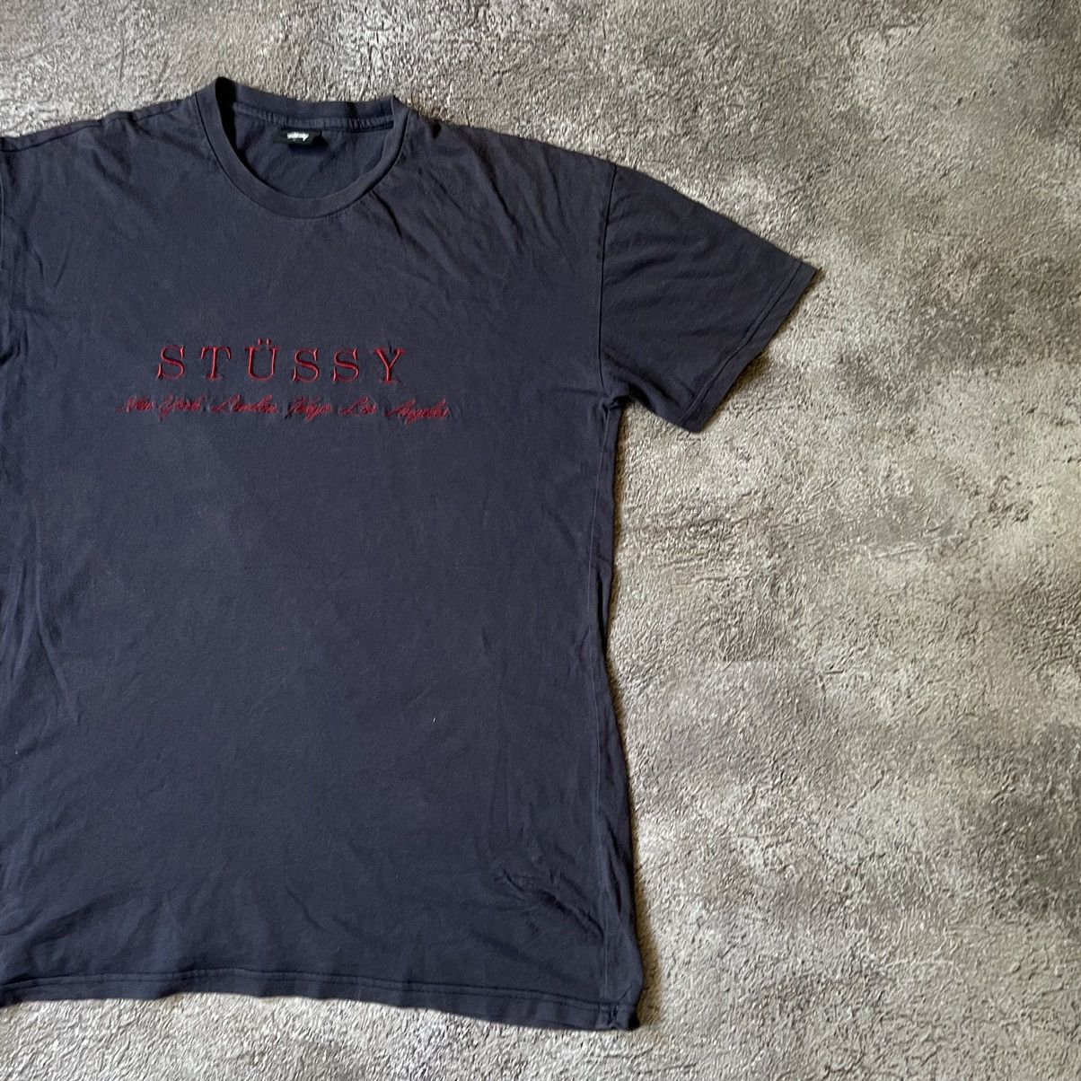 Vintage Vintage Y2K Stussy Graphic Tee Sun Faded Streetwear Boxy M Size US M / EU 48-50 / 2 - 5 Thumbnail