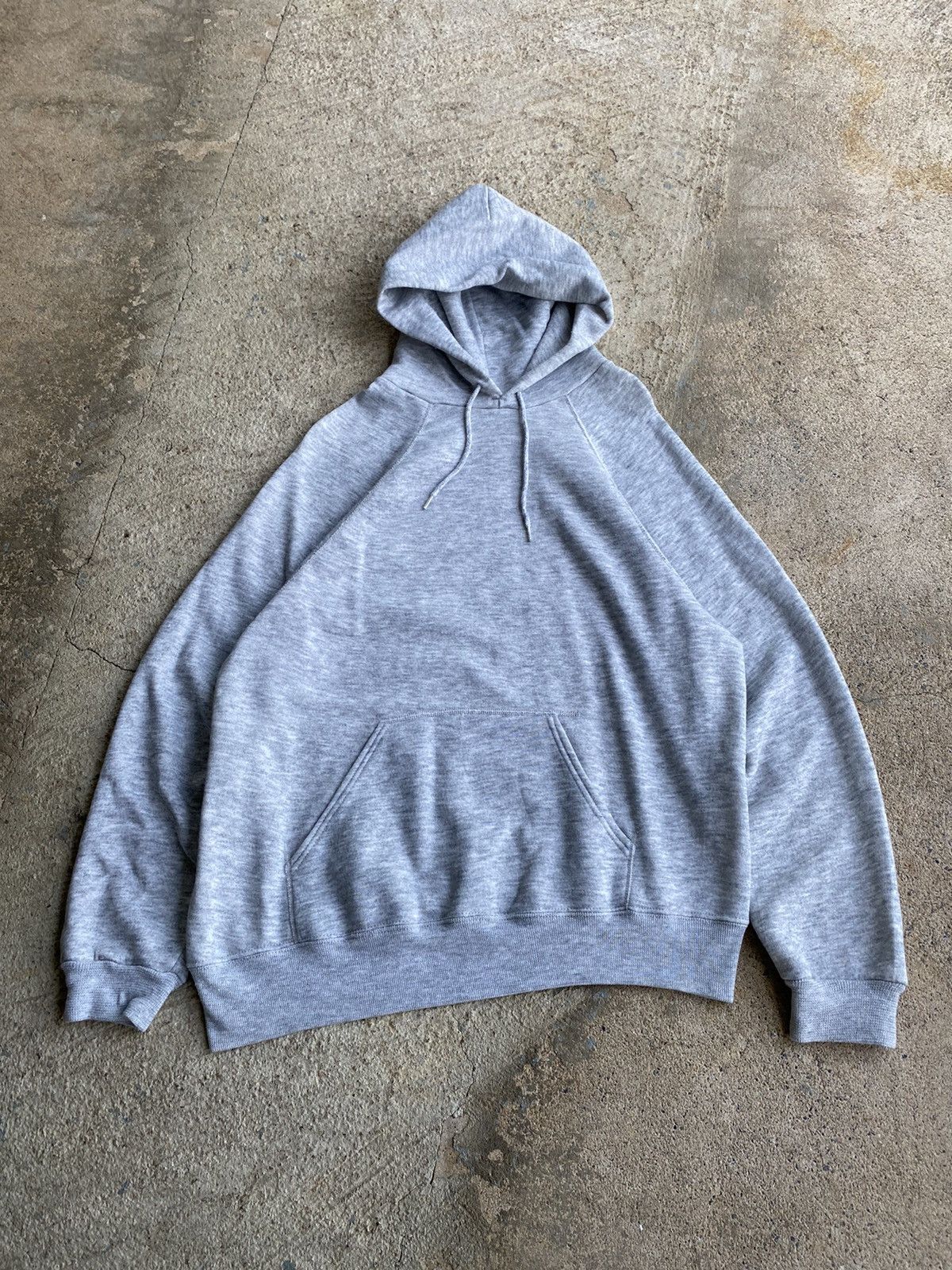Japanese Brand × Vintage Vintage 80’s Tri Blend Soft Blank Hoodie Sweatshirt Size US L / EU 52-54 / 3 - 1 Thumbnail