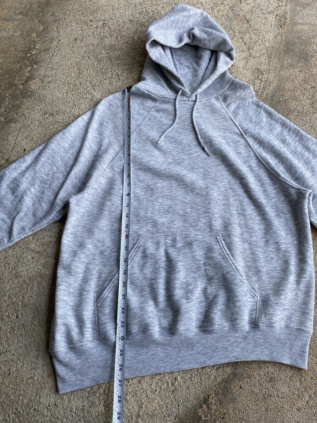 Japanese Brand × Vintage Vintage 80’s Tri Blend Soft Blank Hoodie Sweatshirt Size US L / EU 52-54 / 3 - 8 Thumbnail