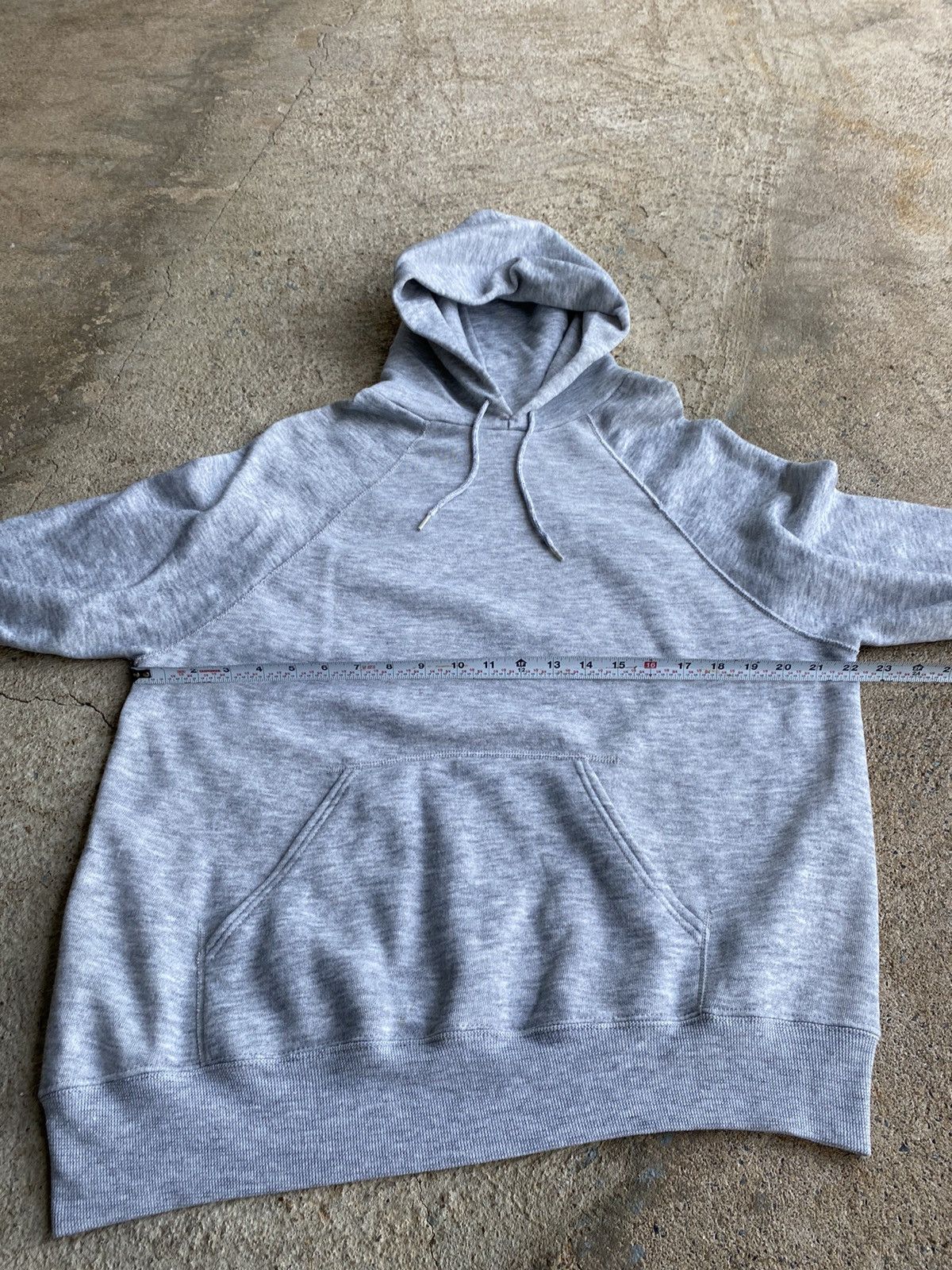 Japanese Brand × Vintage Vintage 80’s Tri Blend Soft Blank Hoodie Sweatshirt Size US L / EU 52-54 / 3 - 9 Thumbnail