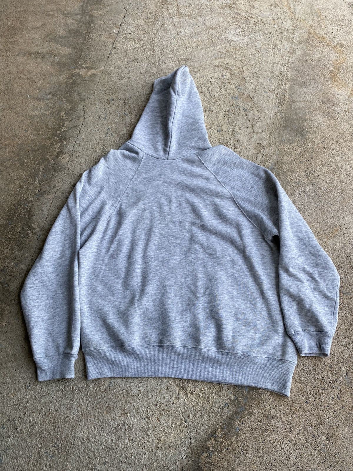Japanese Brand × Vintage Vintage 80’s Tri Blend Soft Blank Hoodie Sweatshirt Size US L / EU 52-54 / 3 - 6 Thumbnail
