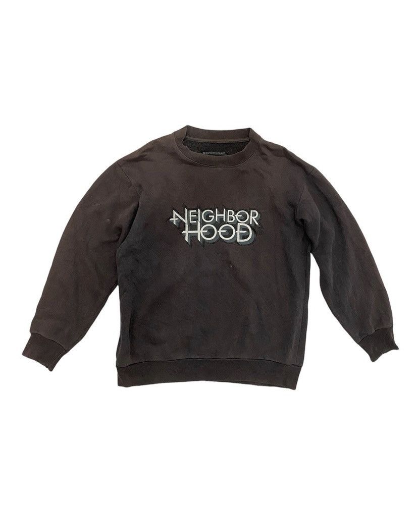 image of Y2K Neighborhood Sweatshirts in Faded Brown, Men's (Size Medium)