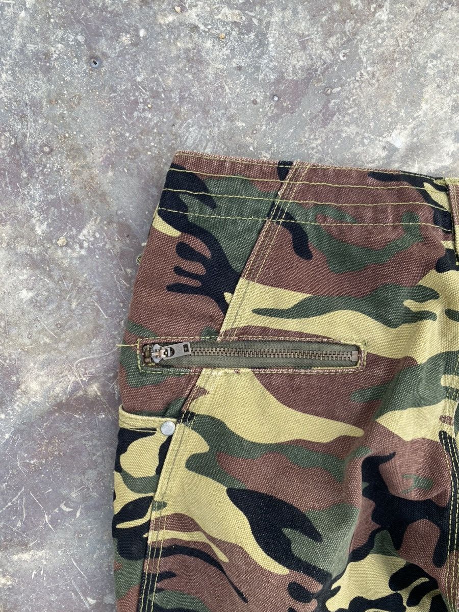 Japanese Brand Back Number Camouflage Woodland Flare Pants Size US 31 - 8 Thumbnail