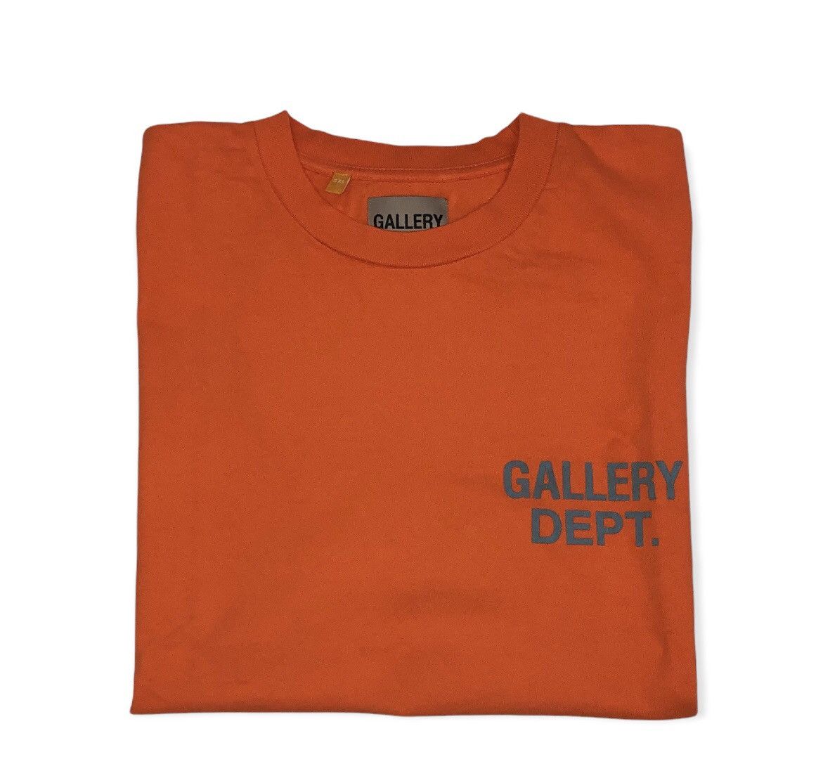 image of Gallery Dept Logo Tee in Orange, Men's (Size 2XL)