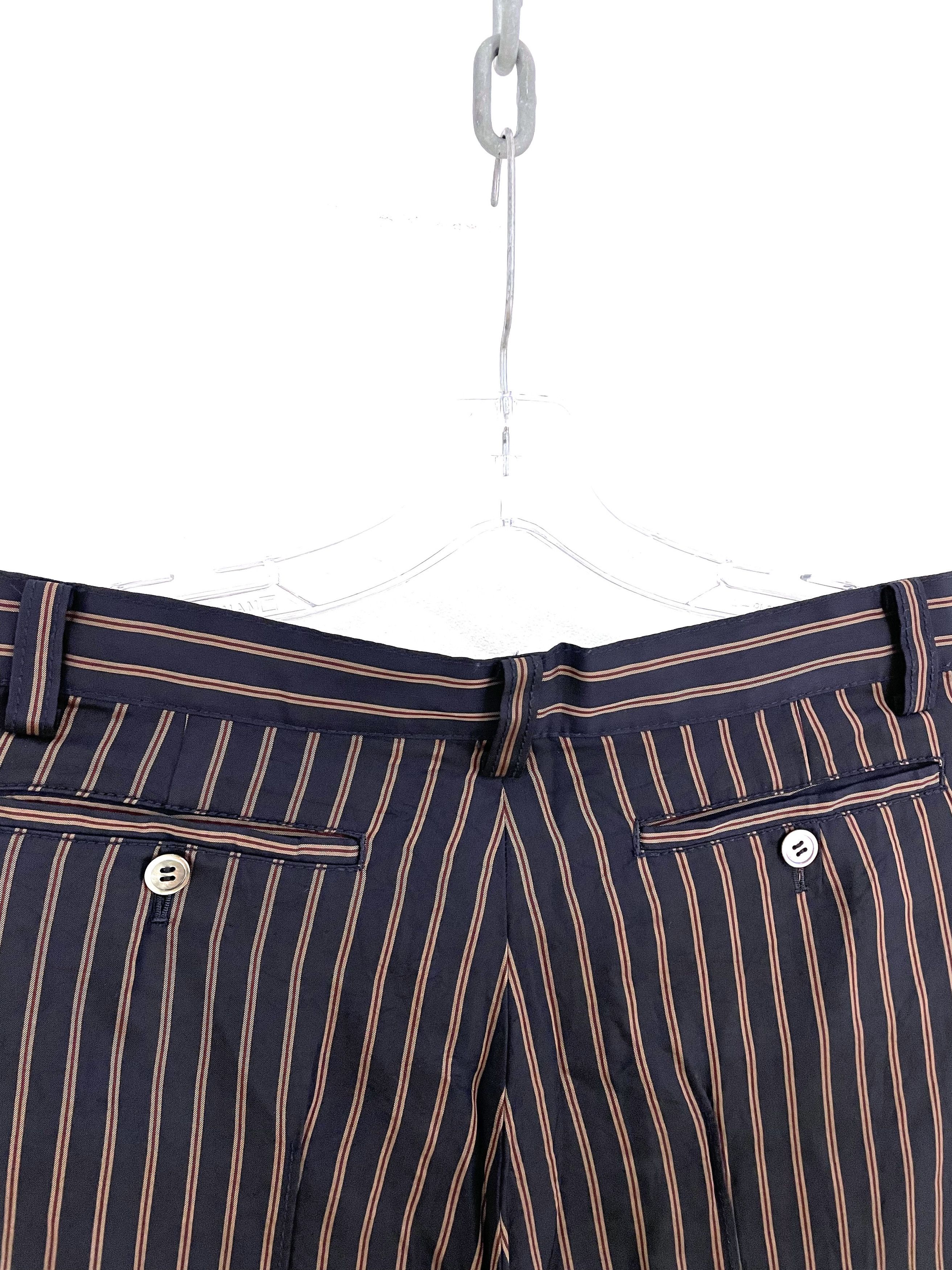 Comme des Garcons 2005 Striped Cupra Pants Size US 32 / EU 48 - 7 Thumbnail